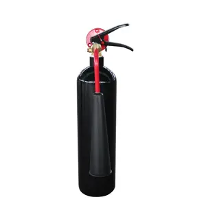Extintor de incêndios de co2 mt2, cor preta, aço carbono, 2kg
