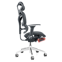 Chaise en maille ergonomique et réglable en hauteur, meuble de bureau, au Design moderne, avec repose-pieds, haute qualité