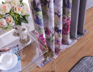 Tenda Oscurante in <span class=keywords><strong>Lino</strong></span> <span class=keywords><strong>di</strong></span> Alta Qualità con Motivi Floreali <span class=keywords><strong>per</strong></span> <span class=keywords><strong>Soggiorno</strong></span>, Fornitura Diretta dalla Fabbrica - Product Image 3