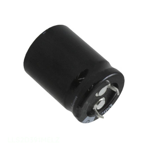 ตัวเก็บประจุแบบมีรูเปิด390 uF ตัวเก็บประจุแบบมีรูเปิด390 uF 20% 200V LLS2D391MELZ - Product Image 1