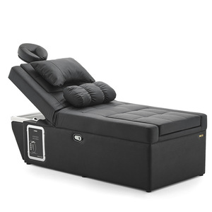 Table de massage électrique réglable avec 3 moteurs, éponge haute densité, pour usage commercial, noire - Product Image 1