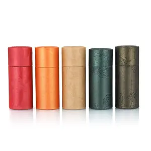 Custom Food Grade Customized Size Biodegradable Cardboard Paper Tube For Tea Packaging