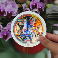 Décor personnalisé 3d papier découpé aimant de réfrigérateur motif papier découpé aimant de réfrigérateur avec lumière LED pour la décoration livraison directe