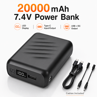 Batterie externe portable 20000 mAh avec écran LED, charge rapide 22,5 W, pack batterie USB Type-C pour vêtements chauffants, vente en gros OEM