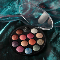 Palette de fards à paupières personnalisée en vente, cosmétiques pour les yeux, palette de maquillage ronde, poudre de fard à paupières cuite, marque privée