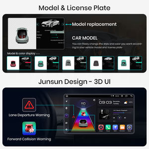 Autoradio Junsun V1 AI Voix Android Auto pour <span class=keywords><strong>Peugeot</strong></span> 208 2008 2013-2017, Multimédia Voiture Carplay GPS pour <span class=keywords><strong>Peugeot</strong></span> 208 2008 - Product Image 3
