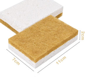 biologisch abbaubarer natürlicher Küchenschwamm kompostierbarer Zellstoff- und Kokosnuss-Reinigungsschwamm umweltfreundlicher Schwamm - Product Image 2