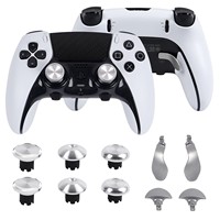 Joysticks métalliques et boutons arrière pour manette PS5 Edge, kit de remplacement des capuchons de joysticks analogiques, 6 joysticks, 4 boutons arrière