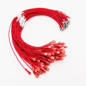 Op maat gemaakte voor-geïsoleerde vorkterminal-aansluitkabel, rood-zwart, elektrische jumperkabel voor bedieningspaneelbedrading - Product Image 6