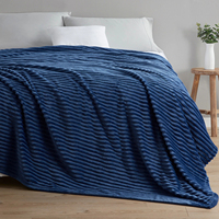 Plaid en flanelle polaire douce et confortable surdimensionné personnalisé pour lit et canapé