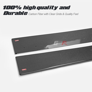 Extensión de faldones laterales de lujo de fibra de carbono EPA ATTK para Fiat 500 595 695 Abarth Serie 4 en adelante (Modelo S4 EU 2016-2023) - Product Image 4