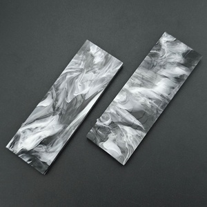 HUAAO <b>Acrylic</b> <b>Board</b> Carving Decorative Material 120 40 6.5mm Handle Scale Blank Marble Texture DIY Material Model 6901234599978 - Product Image 3