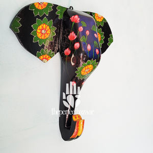 Décoration murale en bois écologique en forme de tête d'éléphant - Product Image 6