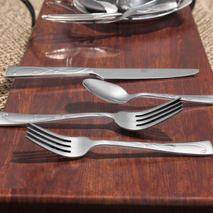 سكاكين وشوك للشواء ecالمنزلي ، أدوات مائدة متينة من الفولاذ المقاوم للصدأ - Product Image 2