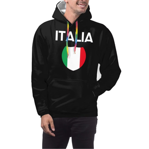 Sudadera con Capucha de Manga Larga de Secado Rápido para Hombre, con la Bandera de Italia, para Otoño - Product Image 1