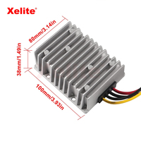 Convertidor Reductor de Voltaje DC/DC Monofásico Personalizable e Impermeable de 48V a 12V 30A, Fuente de Alimentación de 360W