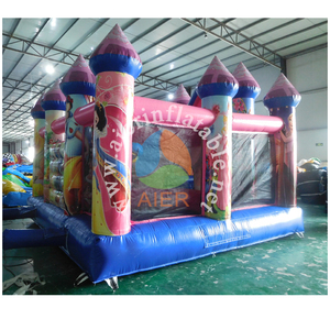 Château Gonflable Princesse avec Impression de Personnages et Tours Roses pour Fêtes d'Enfants, Événements et Location Commerciale – Équipement de Jeu - Product Image 5