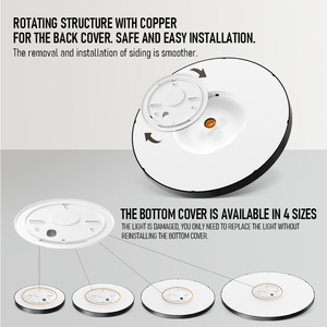 Siêu mỏng hiện đại dẫn ánh sáng Trần Vòng thông minh Dimmable điều khiển từ xa bề mặt gắn kết cho phòng khách phòng ngủ nhà chiếu sáng - Product Image 2