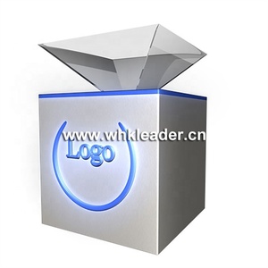 Vitrine d'affichage de Projection de <span class=keywords><strong>pyramide</strong></span> holographique de 360 degrés Support de boîte d'armoire transparente Verre d'<span class=keywords><strong>hologramme</strong></span> d'écran tactile - Product Image 5