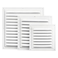 Capot étanche à la pluie pour ventilation extérieure en émail cuit au four, sortie d'air à mini-persienne perforée, calandre d'échappement à dissipation thermique