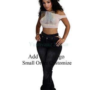 <strong>Women's</strong> High-Waisted Stretchy Skinny Denim Jeans Breathable Casual <strong>Jeggings</strong> Tummy Control Pencil Pants Style Decorated <strong>Holes</strong> - Product Image 1