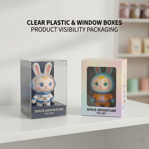 Custom <b>Clear</b> PET Cube Dust-Proof Toy Display Plastic <b>Gift</b> <b>Box</b> Popular Transparent Blindbox - Product Image 3