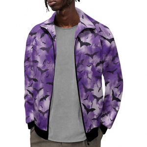 Giacche di Halloween da uomo con collo alto Raglan <span class=keywords><strong>felpa</strong></span> giacca nera Bat <span class=keywords><strong>Spider</strong></span> giacche da uomo cappotto a cerniera antivento alla moda cappotti - Product Image 5