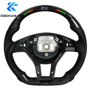 Volante de Fibra de Carbono para <span class=keywords><strong>Mercedes</strong></span> <span class=keywords><strong>Benz</strong></span> W205 C43 Amg C300 Cla W176 W177 W222 W211 W207 W166 W204 W214 W246 W213 W460 C43 - Product Image 5