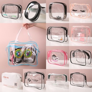กระเป๋าใส่อุปกรณ์อาบน้ำ PVC แบบใส กระเป๋าใส่เครื่องสำอางสำหรับเดินทาง กันน้ำ กระเป๋าเก็บเครื่องสำอาง - Product Image 2