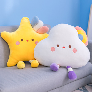 Muñeco de peluche bordado de estrella de pan de nube larga japonesa bonita, oso perezoso con almohada para dormir, juguete para aliviar el estrés relleno de algodón PP - Product Image 3