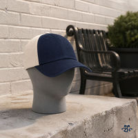 Casquette de baseball en coton bicolore OEM, six panneaux, calotte souple, réglable, unisexe, pour les acheteurs en gros en Amérique du Nord
