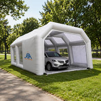 Abri de voiture gonflable / Tente de garage portable pour voiture, cabine de peinture gonflable