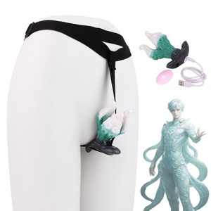 Plug Anal en Forma de Flor de Pulpo con Cinturón Oral/Cinturón de Cintura, Plug Anal de Silicona para Estimulación del Punto G y P, Producto Fetiche para Adultos - Product Image 1