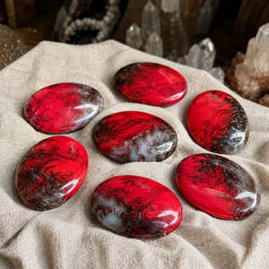 Piedra de ágata roja flameada para decoración del hogar, 1 unidad - Product Image 1