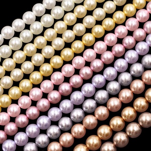 Hạt cườm thủy tinh tròn hoàn hảo 8mm, màu Swar Ovki, hạt cườm thủy tinh rời bán sỉ để làm đồ trang sức - Product Image 4