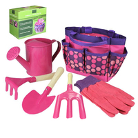 Outils de jardin pour enfants ensemble d'outils à main et kit d'équipement avec râteau à fourche pelle