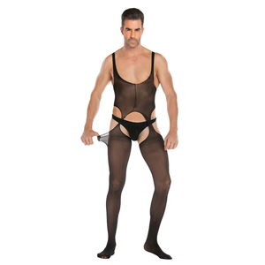 Collants résille classiques sexy pour hommes, collants stretch, combinaisons intégrales, <span class=keywords><strong>bas</strong></span>, lingerie, spandex/nylon, livraison rapide - Product Image 3