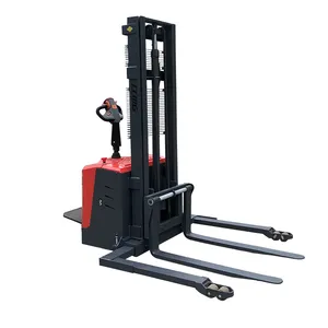 Ltmg מחסן הרמת ציוד לעמוד על stacler חשמלי 1.5טון 2ton stacker עם רגליים משוטה מתכווננת