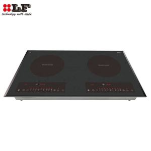 Cuisinière à induction 2 brûleurs pour usage domestique, panneau en verre noir, 4000 W, fabrication OEM - Product Image 2