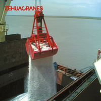 ZEHUA Two Jaw Clamshell Grab Bucket 0.5m³-10m³ Mekanik/Hidrolik CE ISO Alat Pengangkat Material Batubara Pasir Bijih Curah