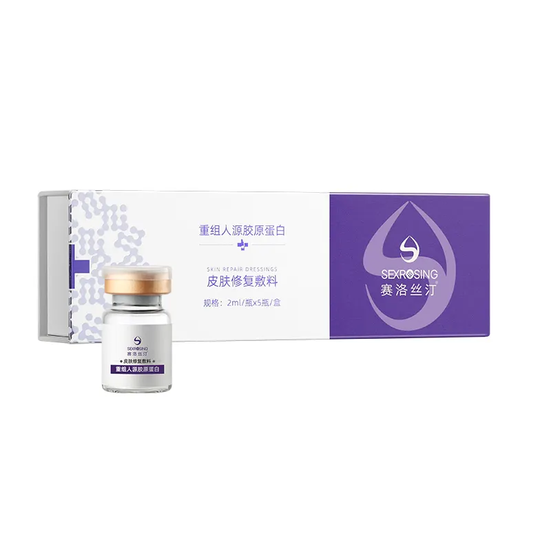 Marque privée de haute qualité 2ML * 5 bouteilles/boîte Microneedles de mésothérapie du visage Derma Pen sérum de collagène