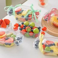 Boîte d'emballage transparente en plastique pour mini macarons, desserts, biscuits fourrés à la crème, gâteaux aux fruits et tiramisu pour enfants, spécial fêtes
