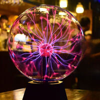 Lampes à boule disco plasma magique, sensibles au toucher et au son, lampe de bureau Tesla plasma, lumière électrostatique, boules clignotantes