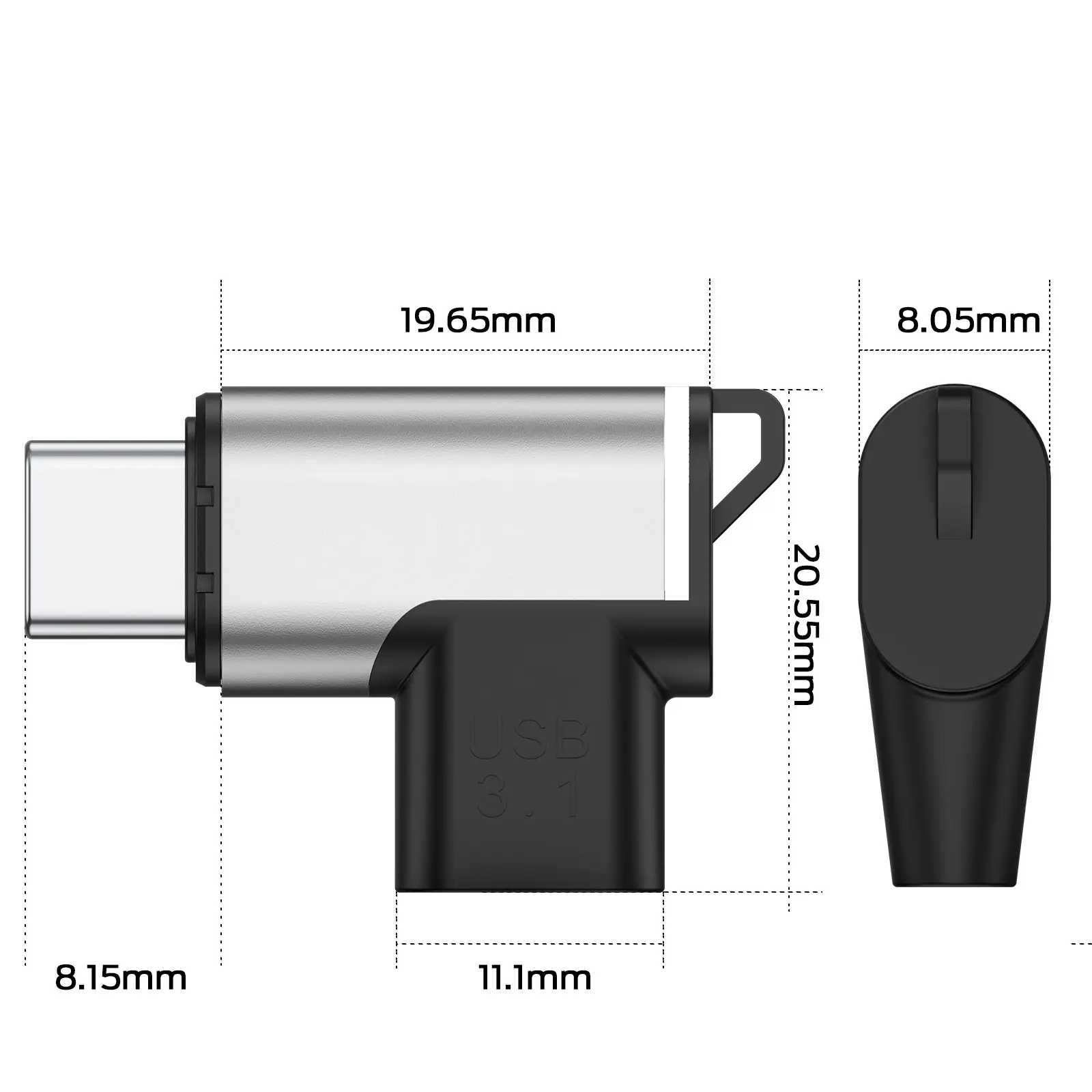 Magnetischer Saug adapter Typ-C-Stecker Netbook pd100w Bildschirm adapter USB3.1 Magnetischer Saug datenkabel stecker