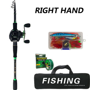 Combo <span class=keywords><strong>de</strong></span> Caña y Carrete <span class=keywords><strong>de</strong></span> Pesca Baitcasting, Mango <span class=keywords><strong>de</strong></span> Carbono, Acción Media, Tamaños <span class=keywords><strong>de</strong></span> 1.8m a 2.7m para Pesca <span class=keywords><strong>de</strong></span> Carpa y Río - Product Image 3
