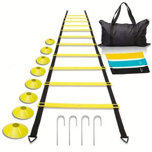 Escalera de Agilidad Personalizada para Fútbol, Equipo de Entrenamiento de Agilidad, Conos, Obstáculos, Paracaídas - Product Image 2