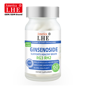 Complément d'extrait de ginsénosides Rg3Rh2 pour le Qi et le sang, améliore l'énergie immunitaire pour la santé des adultes, capsules de ginsénosides Rg3Rh2 - Product Image 4