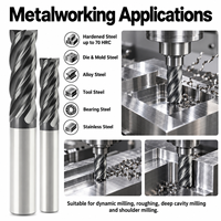70 HRC Vollhartmetall-Dynamikfräser mit 4 Schneiden, U-Nut, langer Schaft, vibrationsdämpfendes CNC-Werkzeug für gehärteten Stahl