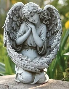 Outdoor figure sculpture fiberglass angel statues