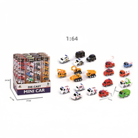 Venta al por mayor 1:64 coches en miniatura MODELO DE Metal Diecast Mini aleación coche ambulancia camión de bomberos decoración regalo juguete colección juguete